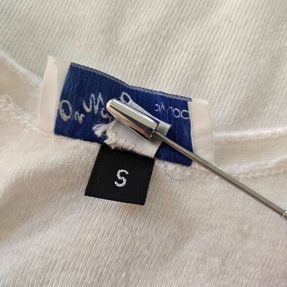 Vintage Cami Tank Top On Your Back By Jodi White Size S Lace Rosettes - Picture 9 of 9